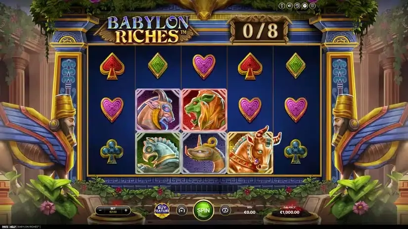 Babylon Riches slot screenshot 