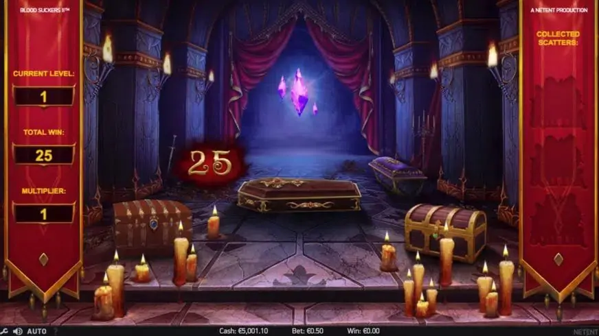 Blood Suckers II slot screenshot 2