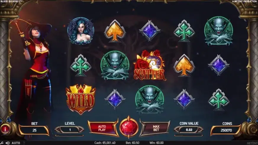 Blood Suckers II slot screenshot 1