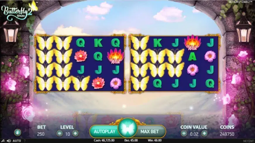 Butterfly Staxx 2 slot screenshot 2
