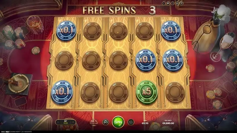 Casino Night slot screenshot 4