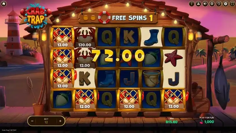 Crab Trap slot screenshot 
