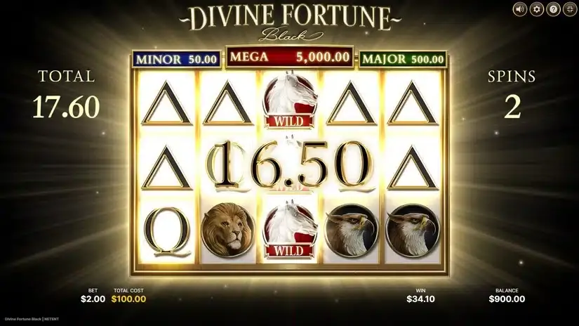 Divine Fortune Black slot screenshot 5