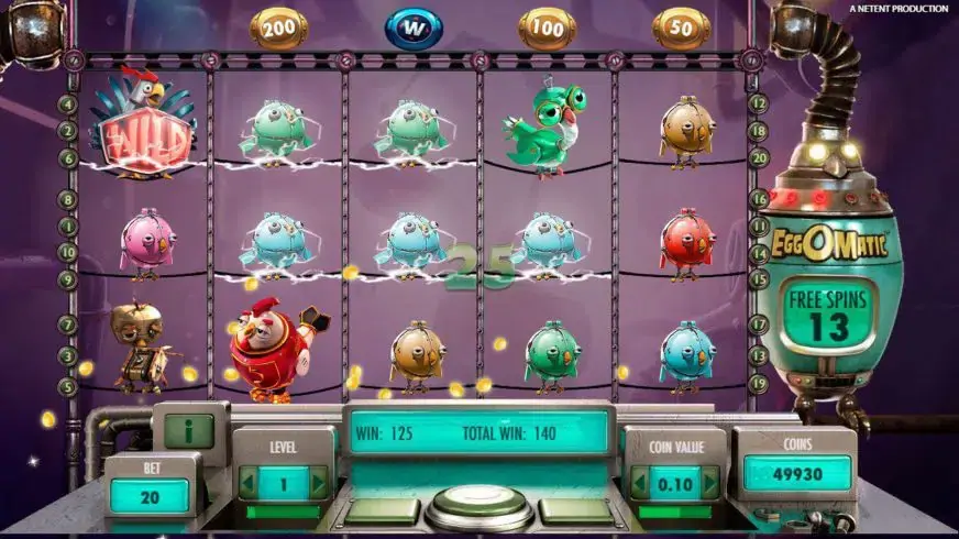 Eggomatic slot screenshot 2