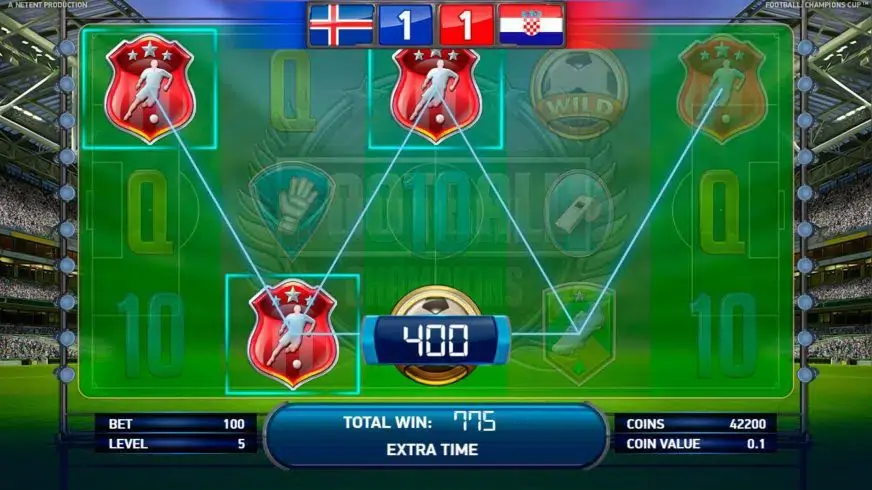Football: Champions Cup slot screenshot 3