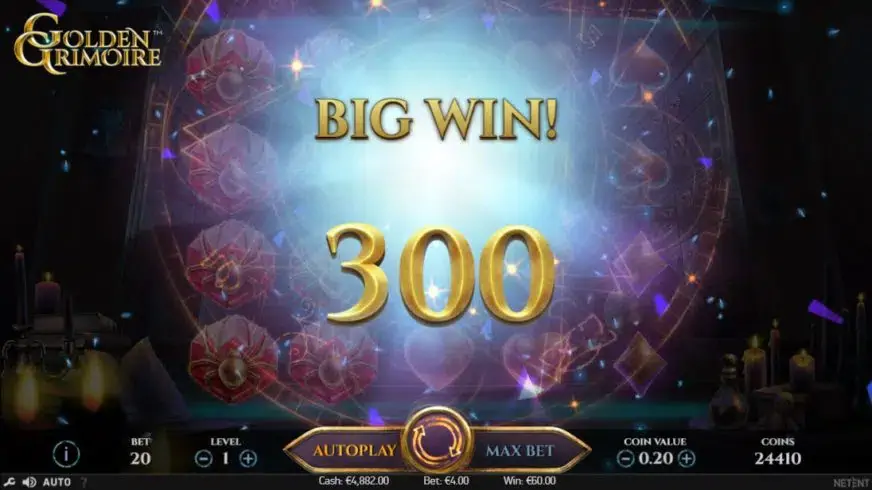 Golden Grimoire slot screenshot 4