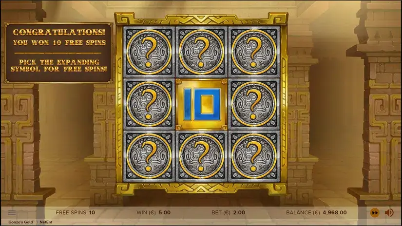 Gonzo’s Gold slot screenshot 4