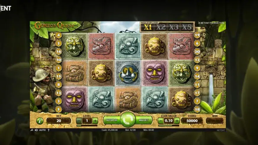 Gonzo’s Quest slot screenshot 