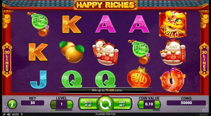 Happy Riches slot screenshot 1