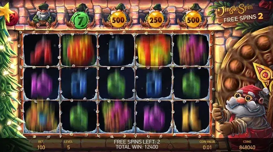 Jingle Spin slot screenshot 4