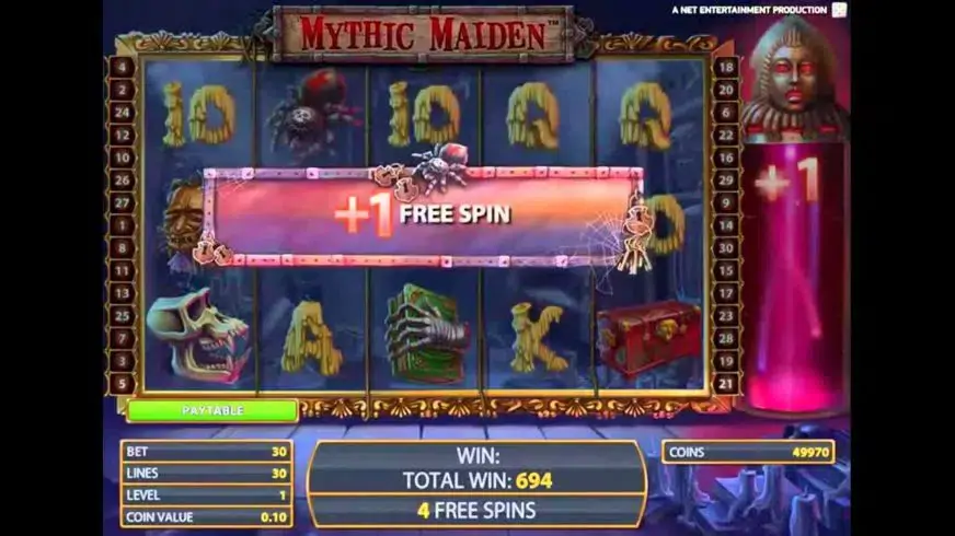 Mythic Maiden slot screenshot 2