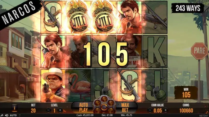 Narcos slot screenshot 3