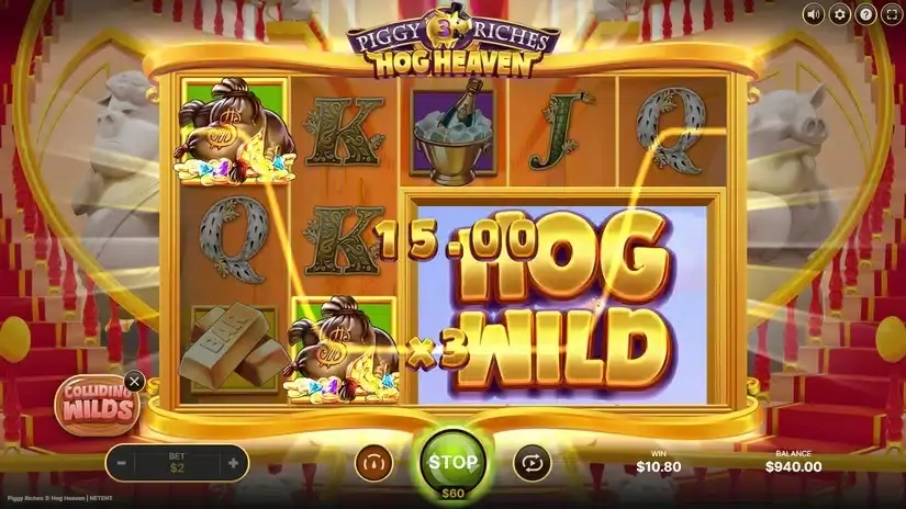 Piggy Riches 3: Hog Heaven slot screenshot 2