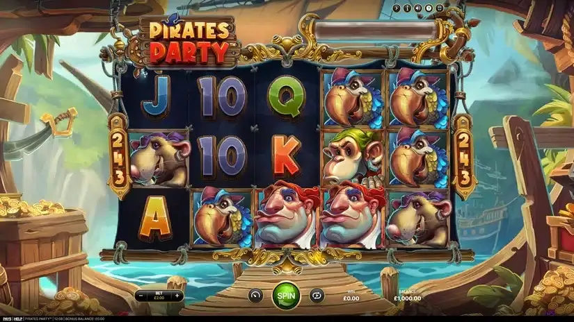 Pirates Party slot screenshot 
