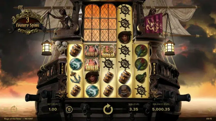 Rage of the Seas slot screenshot 