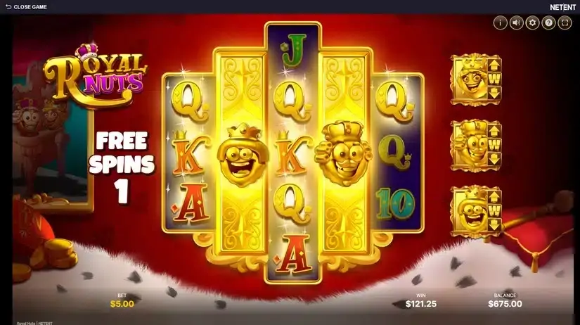 Royal Nuts slot screenshot 