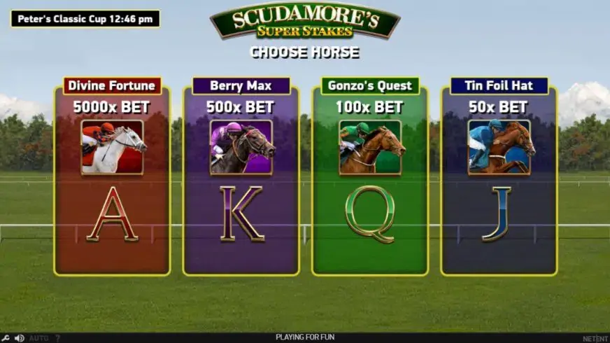 Scudamore’s Super Stakes slot screenshot 7