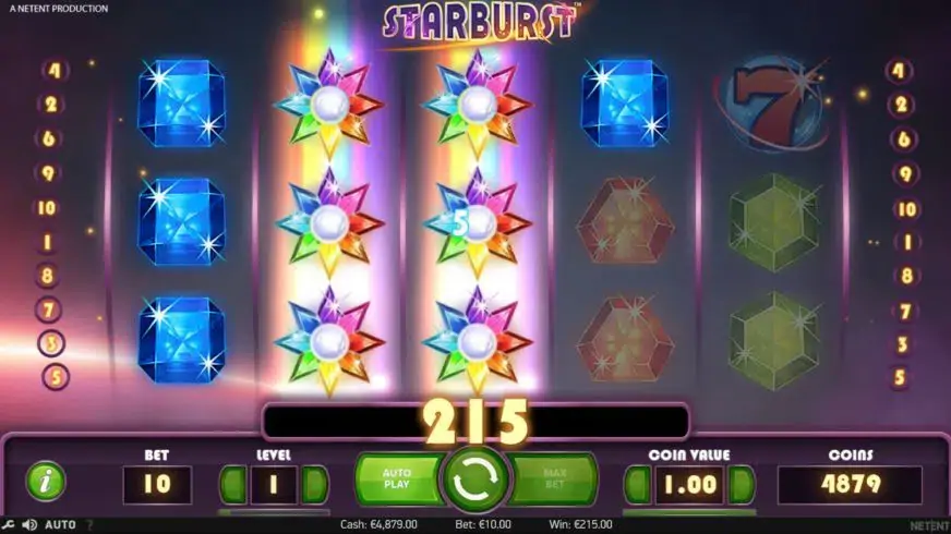 Starburst slot screenshot 