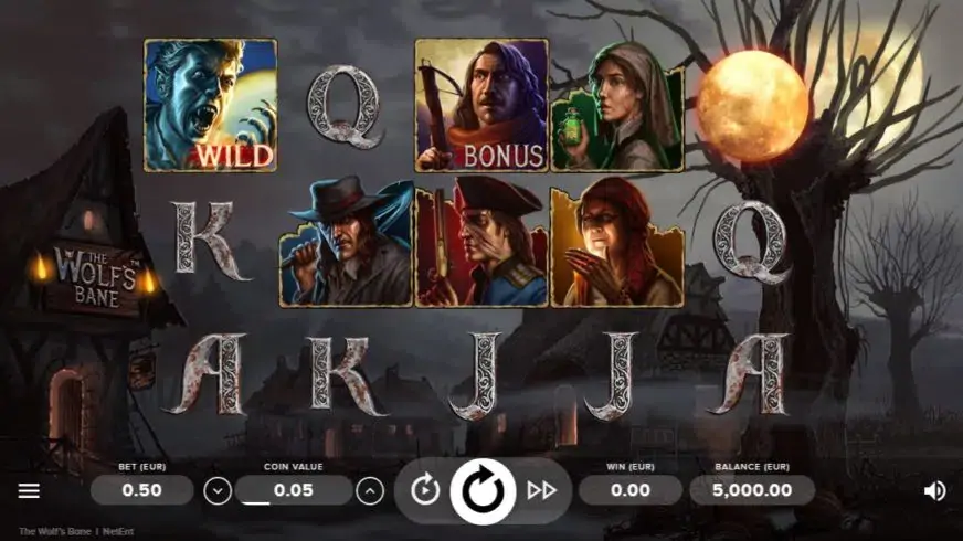 The Wolf’s Bane slot screenshot 1