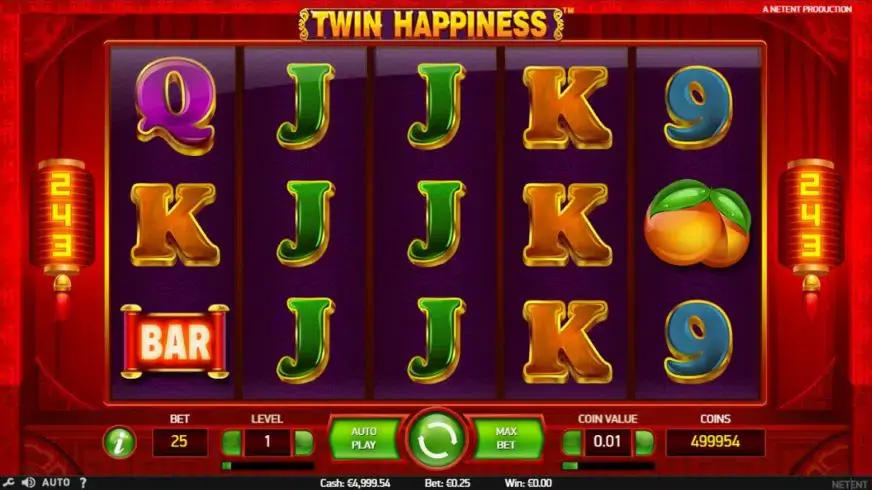 Twin Happiness slot screenshot 1