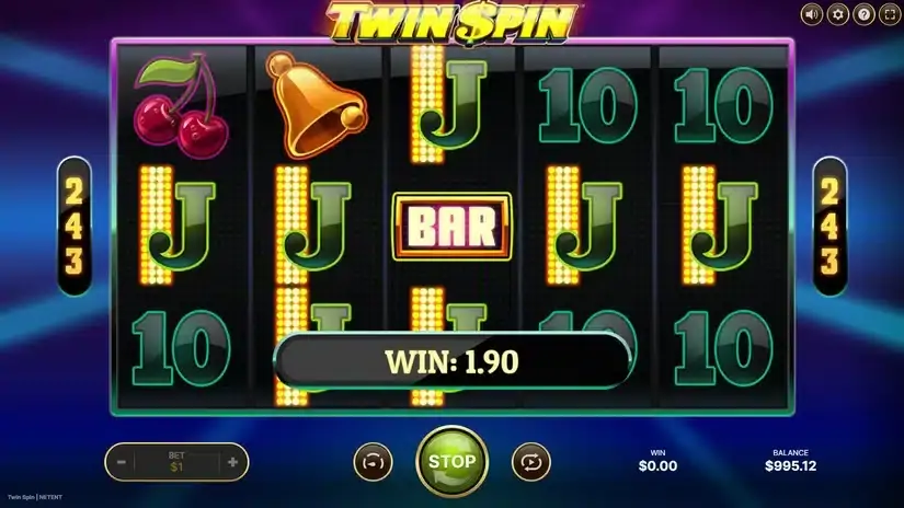 Twin Spin slot screenshot 3