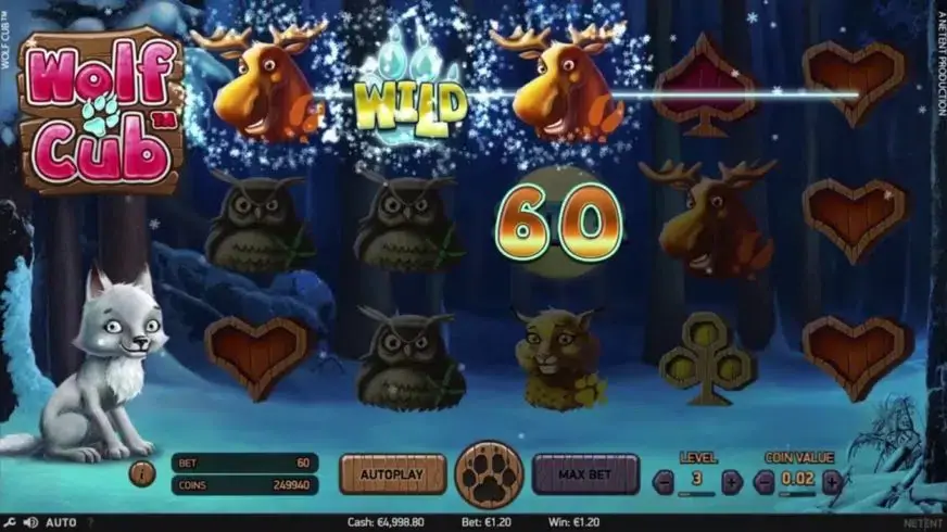 Wolf Cub slot screenshot 2