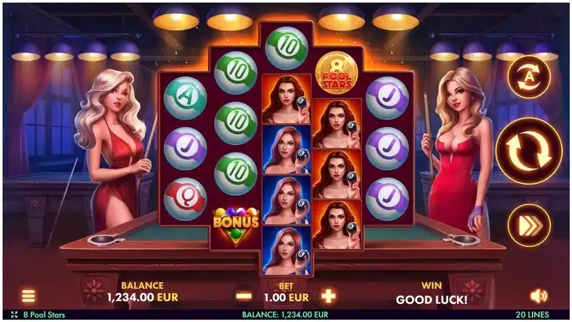 8 Pool Stars slot screenshot 1