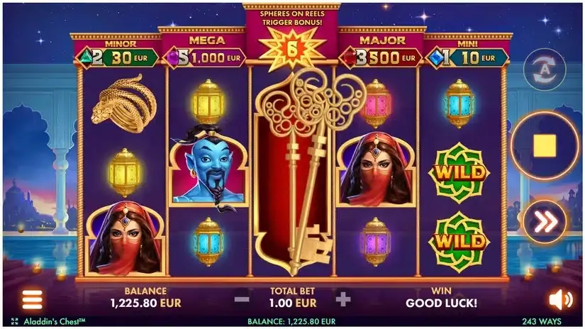 Aladdin’s Chest slot screenshot 2