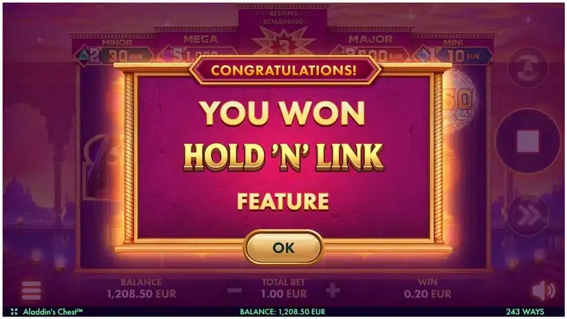 Aladdin’s Chest slot screenshot 3