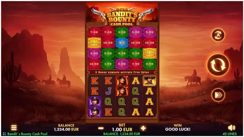 Bandit’s Bounty: Cash Pool slot screenshot 