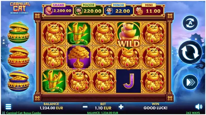 Carnival Cat: Bonus Combo slot screenshot 1
