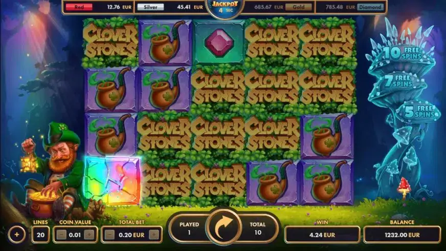 Clover Stones slot screenshot 5