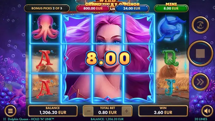 Dolphin Queen slot screenshot 7