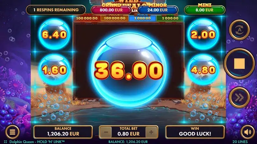 Dolphin Queen slot screenshot 8