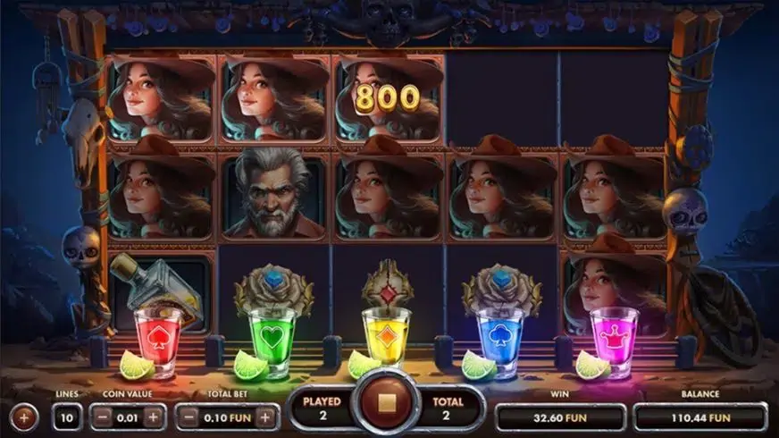 Golden Skulls slot screenshot 2