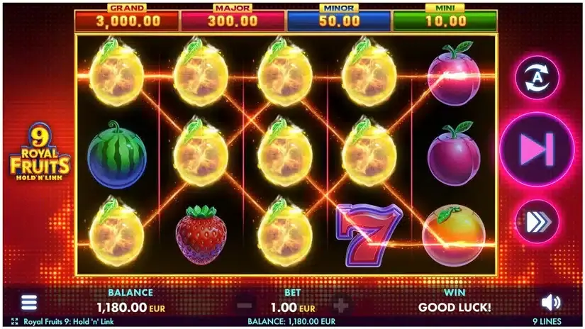 Royal Fruits 9: Hold ‘n’ Link slot screenshot 3