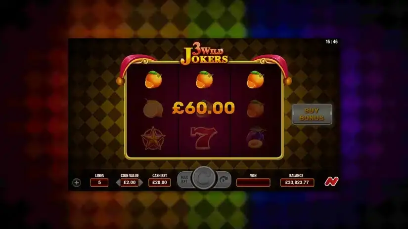 3 Wild Jokers slot screenshot 2