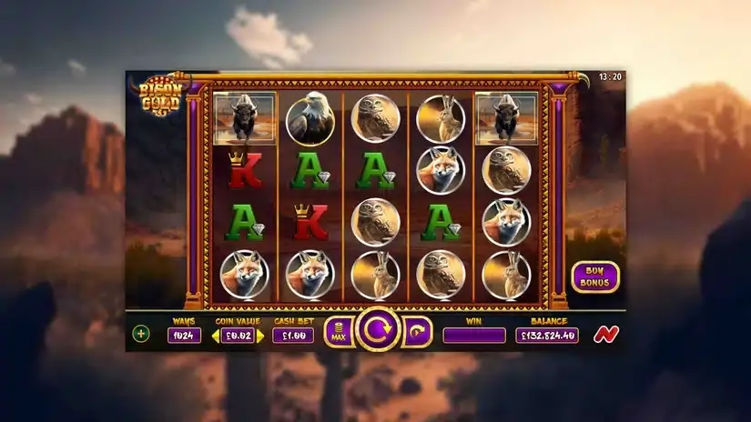 Bison Gold slot screenshot 1