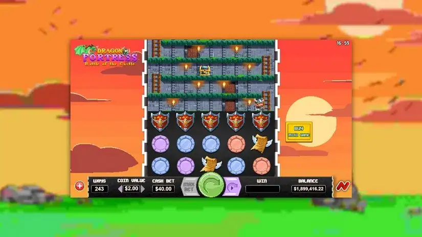 Dragon Fortress Battle of the Castle slot screenshot 