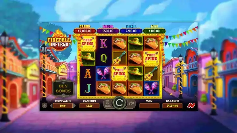 Fireball Inferno slot screenshot 2