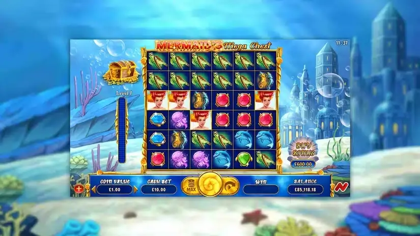 Mermarmaid’s Mega Chest slot screenshot 