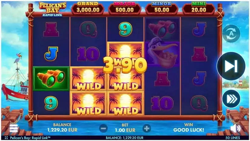 Pelican’s Bay: Rapid Link slot screenshot 