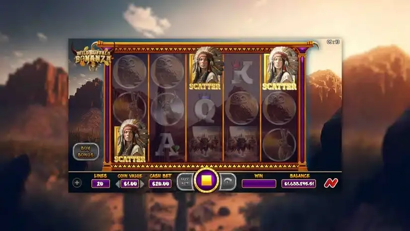 Wild Buffalo Bonanza slot screenshot 2