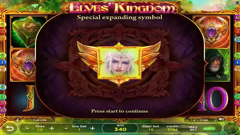Elves Kingdom slot screenshot 4