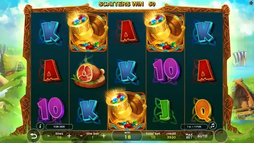 King Of Vikings slot screenshot 2