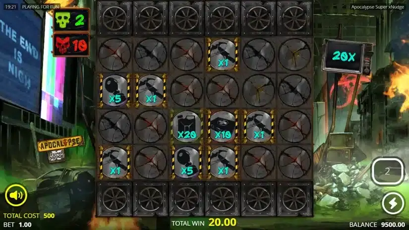 Apocalypse Super xNudge slot screenshot 4