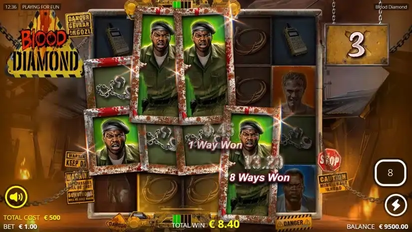 Blood Diamond slot screenshot 4