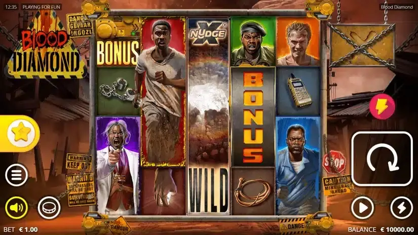 Blood Diamond slot screenshot 1
