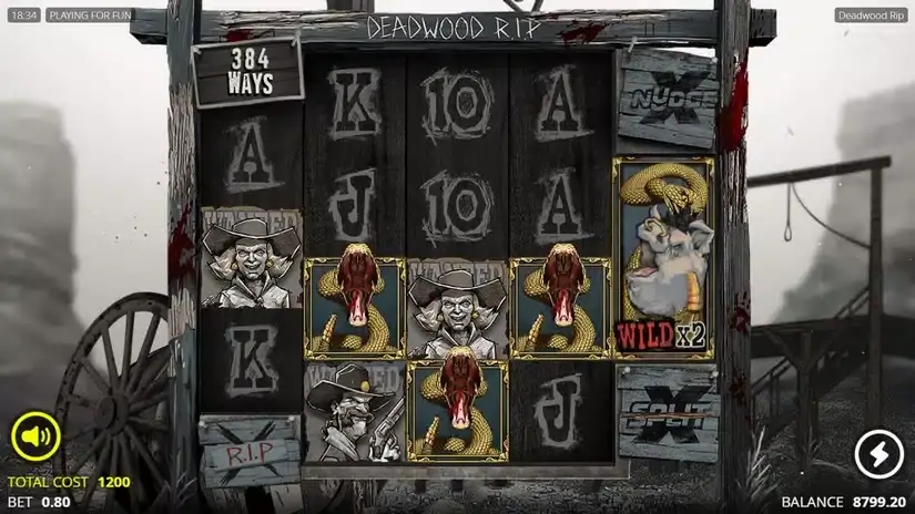 Deadwood R.I.P slot screenshot 2