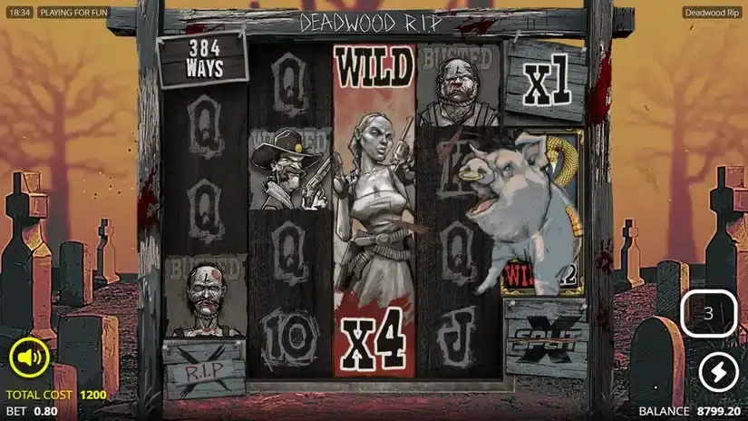 Deadwood R.I.P slot screenshot 4
